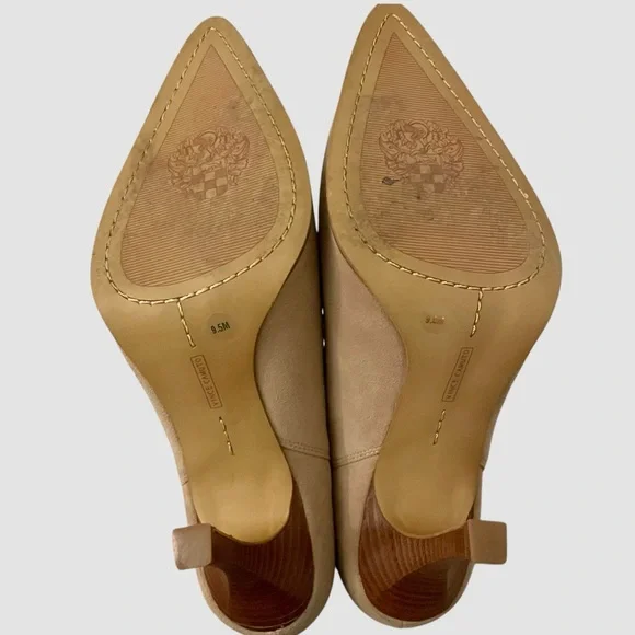 Vince Camuto Frendin Leather Tan Booties Size 9.5 - Picture 13 of 15